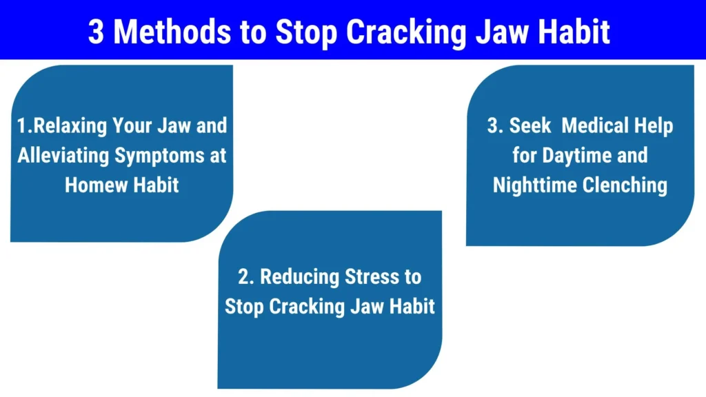 how to stop popping jaw habit: 3 methods