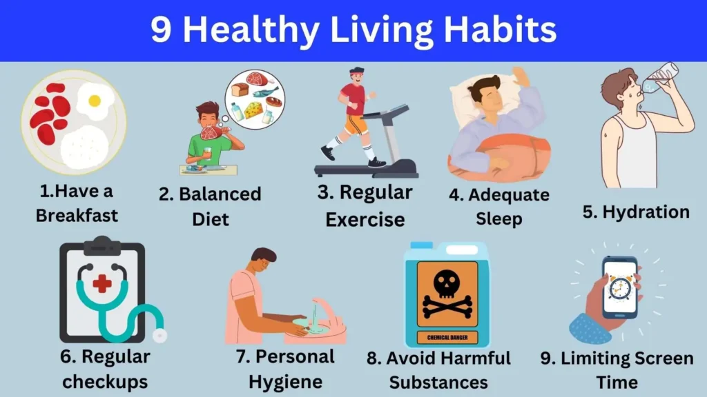 9 healthy living habits