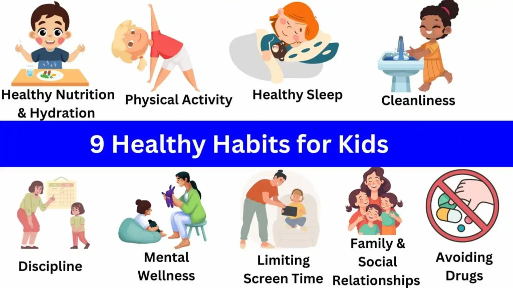 9 healthy habits for kids at home