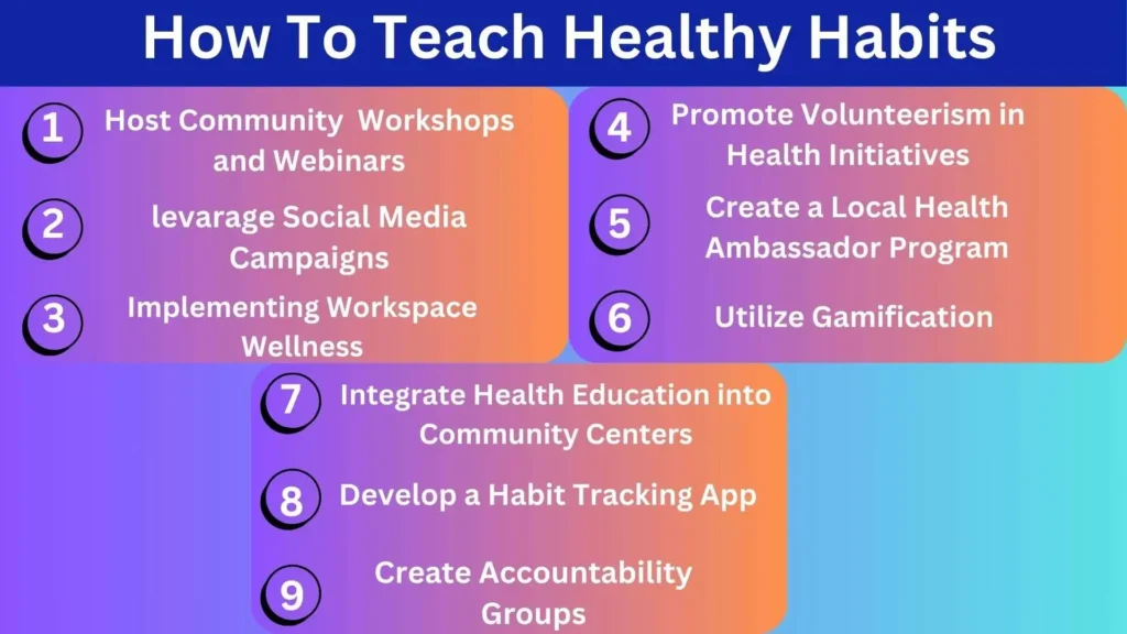 practical ways to teach healthy habits